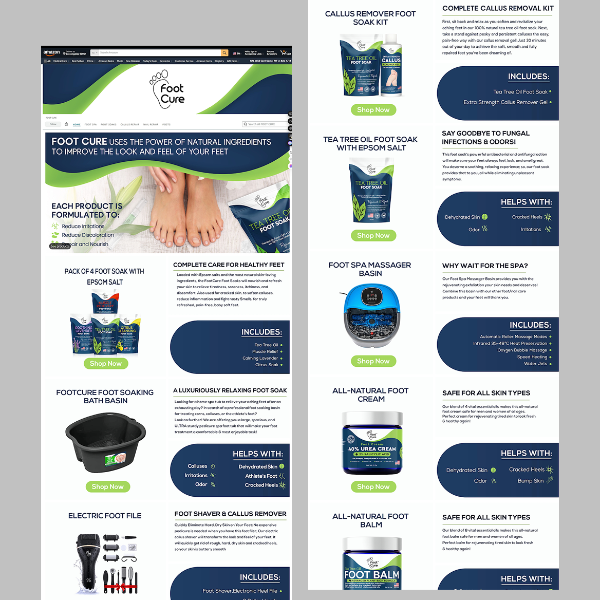 Amazon storefront design
